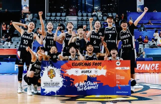 한국 여자농구, 월드컵 17회 연속 본선행...60년 대기록 경신